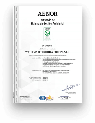 certificado iso 14001 ga 1998 0055