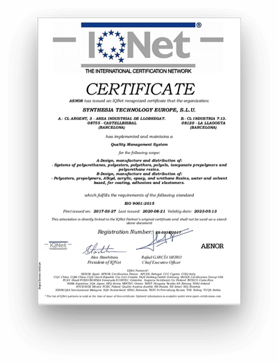 certificado iso 9001 iqnetes 0138 2017